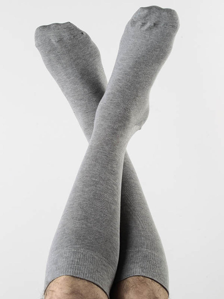 2304 | Stockings - Grey-Melange