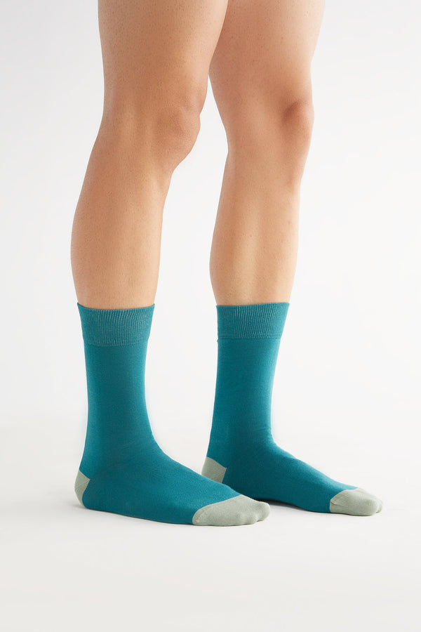 2316 | Stockings - Teal/Frost Green