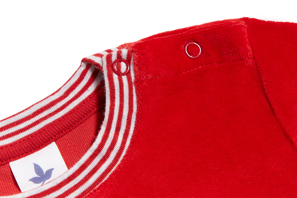 2447 | Baby Velvet Sweatshirt - Brick-Red