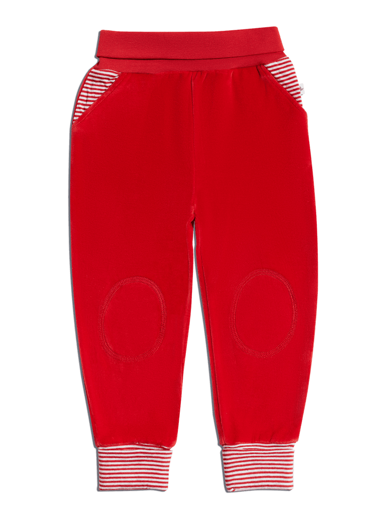 2448 | Baby Velvet Pant - Brick-Red