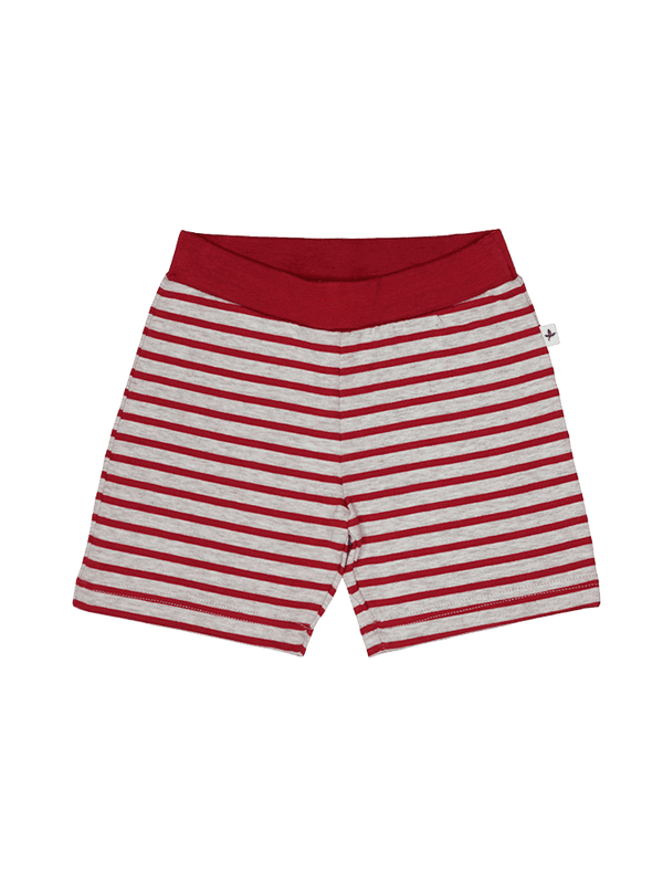 2467 | Baby Shorts - Brick-Red/Beige Melange
