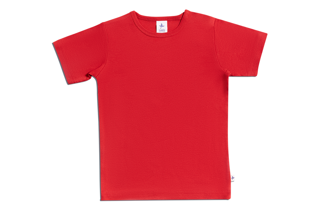 2469 | Baby Basic Kurzarmshirt - Ziegelrot