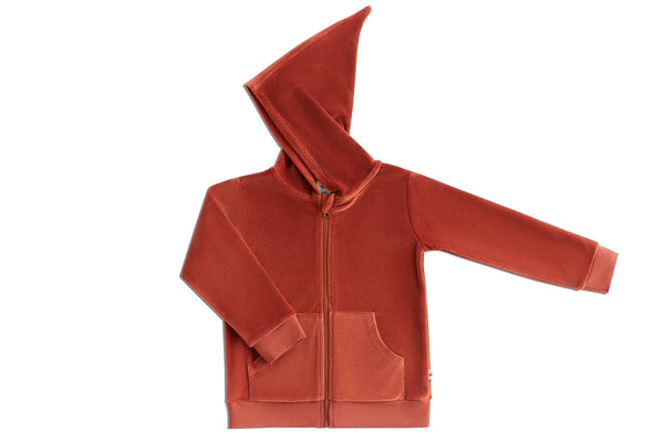 2694 TC | Baby Jacket with pointed hood - Tabasco
