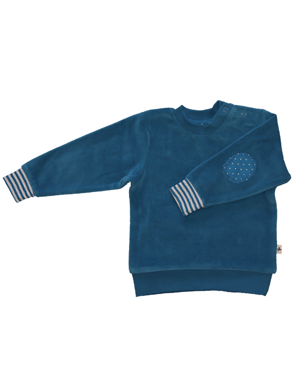 2697 | Kids Velvet Sweatshirt - Sapphire Blue