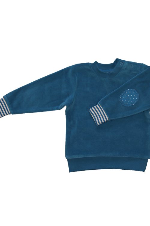 2697 | Baby Velvet Sweatshirt - Sapphire Blue