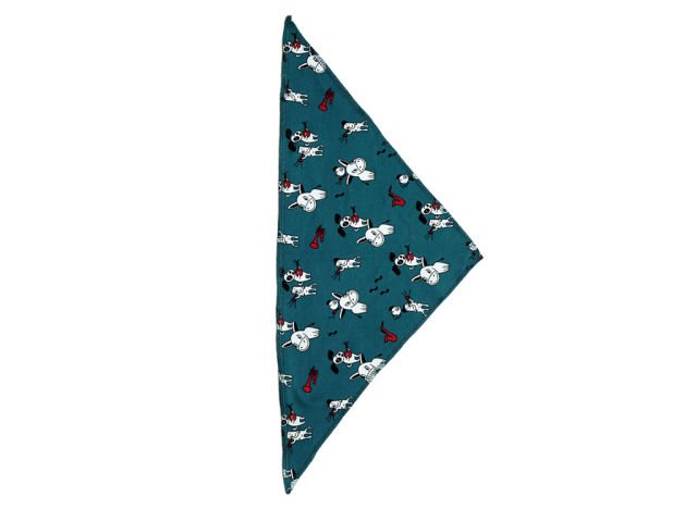 2853BS/l/4 | Triangular Scarf Stadtmusikanten (4-Pack) - Laguna