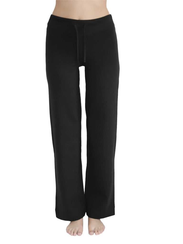 4207S | Women Yoga Pant with ribbed waistband - Black