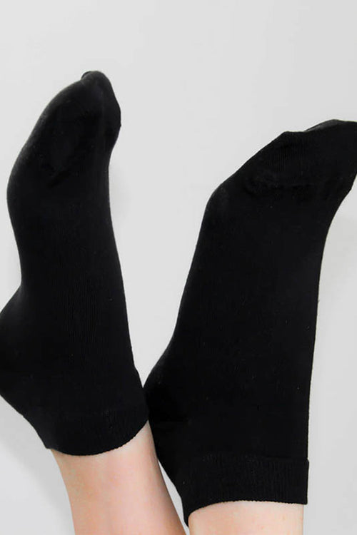 9302 | Unisex Trainer Socks (6-Pack) - Black
