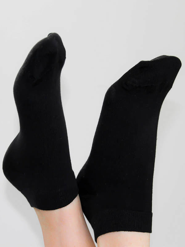 9302 | Unisex Trainer Socks (6-Pack) - Black