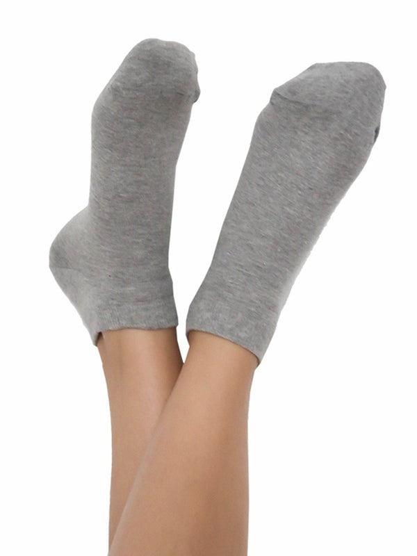 9303 | Unisex Trainer Socks (6-Pack) - Grey-Melange