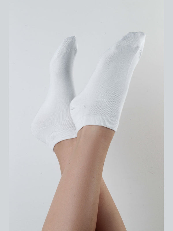 9307 | Unisex Trainer Socks (6-Pack) - Off-White