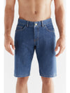 MA3020-283 | Herren Denim Shorts - Ocean Blue