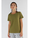 T1100-13 | TENCEL™ Active Damen Kurzarmshirt - Olive