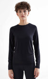 T1110-01 | TENCEL™ Intimate Damen Langarmshirt - Black