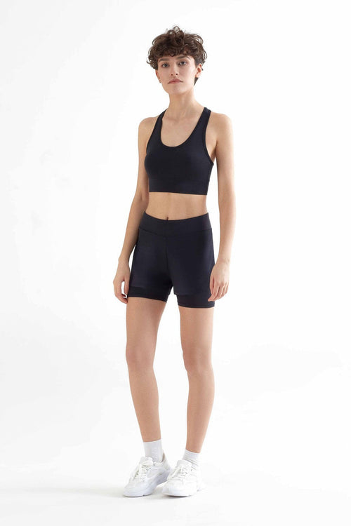 T1200-01 | Women Sport BH recycled - Black