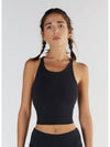 T1220-01 | Damen Crop Top - Black