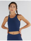 T1220-03 | Damen Crop Top - Navy