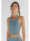 T1220-07 | Damen Crop Top - Light Grey