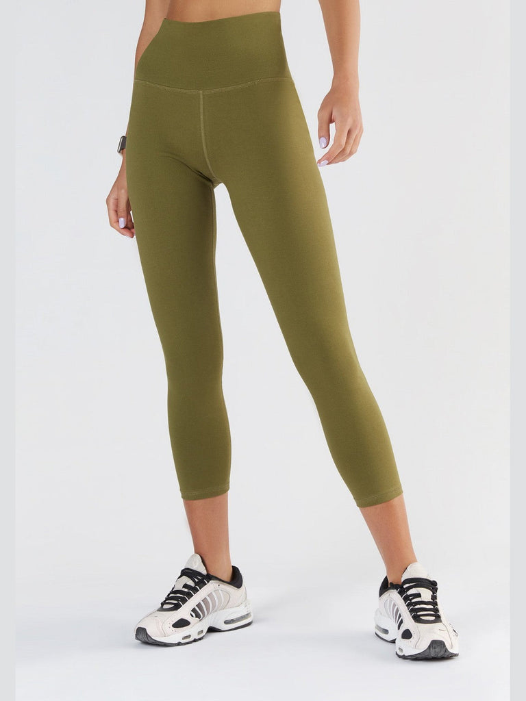 T1310-13 | Women 7/8 Leggings recycled - Olive