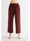 T1322-08 | TENCEL™ Intimate Damen Wide Leg Hose - Burgundy