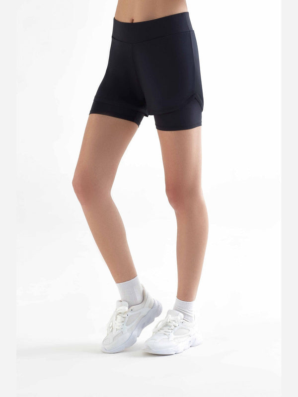 T1340-01 | Women Sport Shorts  recycled - Black