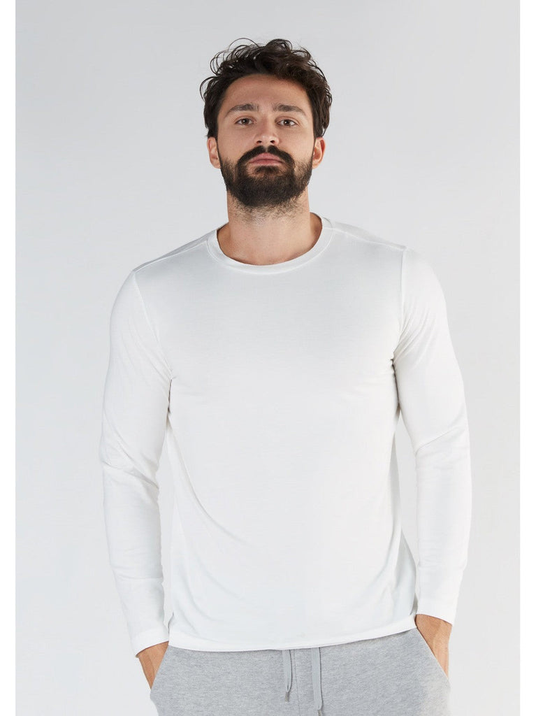 T2110-02 | TENCEL™ Active Herren Langarmshirt - White