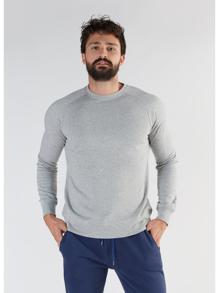 T2800-00 | TENCEL™ Active Herren Sweatshirt - Light Grey-Melange