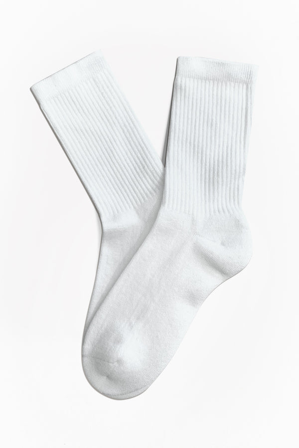 T6000-02 | Unisex Warm Socks (6-Pack) - White