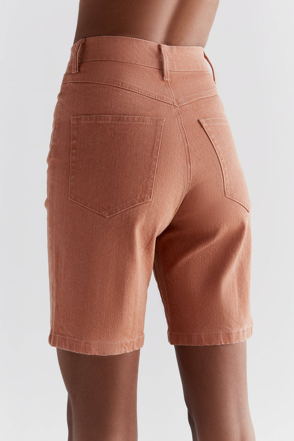 WA3018-514 | Women Denim Shorts in ton washes - Sunburn
