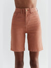 WA3018-514 | Damen Denim Shorts in Ton Waschung - Sunburn