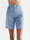 WA3020-352 | Damen Denim Shorts - Light Slate Blue