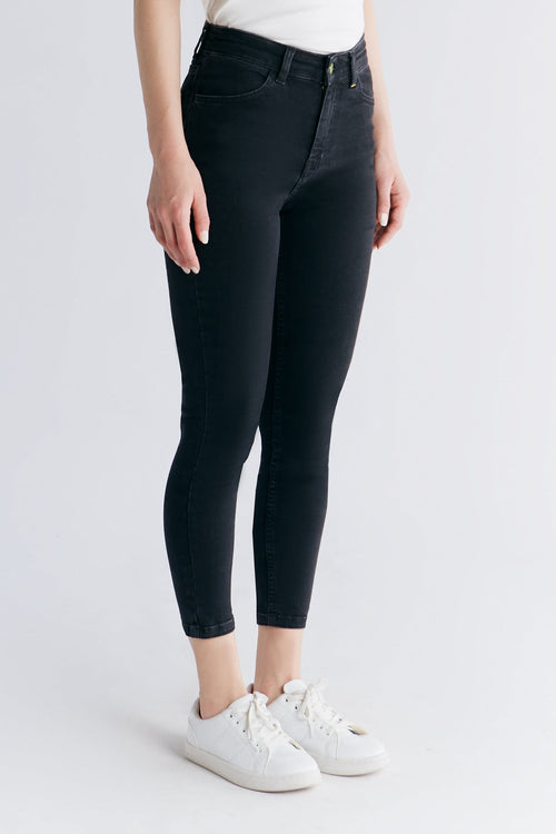 WS1015-145 Women Short Leg Skinny Fit, Carbon Gray